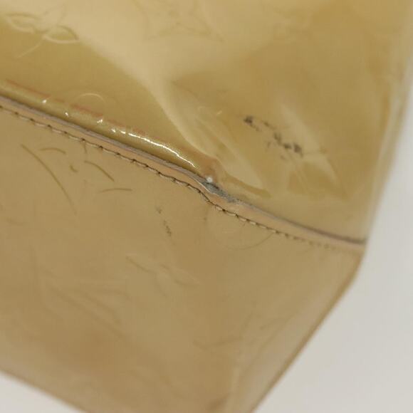 LOUIS VUITTON Monogram Vernis Reade PM Hand Bag Beige M91334 - Picture 9 of 16